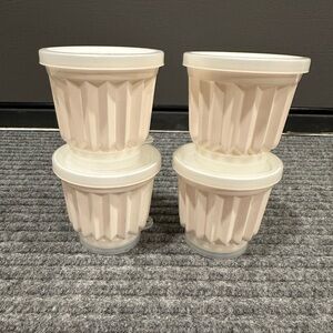 Vintage set of 4 Tupperware Jelly cups/ Pudding molds